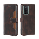 Custodia per telefono in pelle con fibbia magnetica Skin Feel, For vivo S16 / S16 Pro, For vivo Y02 4G, For Fujitsu Arrows N F-51C, For Xiaomi Redmi K60E, For Xiaomi Redmi K60 / K60 Pro, For Honor 80 GT