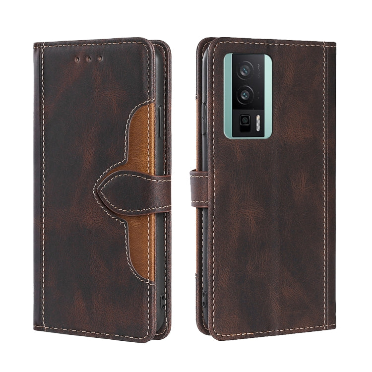 Custodia per telefono in pelle con fibbia magnetica Skin Feel, For vivo S16 / S16 Pro, For vivo Y02 4G, For Fujitsu Arrows N F-51C, For Xiaomi Redmi K60E, For Xiaomi Redmi K60 / K60 Pro, For Honor 80 GT