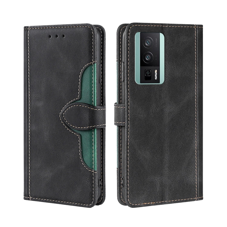 Custodia per telefono in pelle con fibbia magnetica Skin Feel, For vivo S16 / S16 Pro, For vivo Y02 4G, For Fujitsu Arrows N F-51C, For Xiaomi Redmi K60E, For Xiaomi Redmi K60 / K60 Pro, For Honor 80 GT