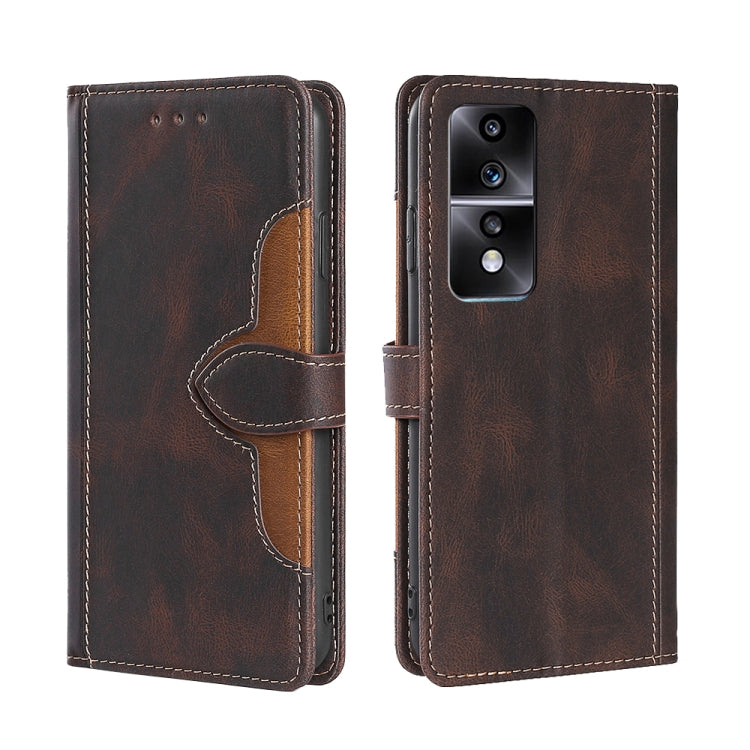 Custodia per telefono in pelle con fibbia magnetica Skin Feel, For vivo S16 / S16 Pro, For vivo Y02 4G, For Fujitsu Arrows N F-51C, For Xiaomi Redmi K60E, For Xiaomi Redmi K60 / K60 Pro, For Honor 80 GT