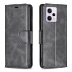 Custodia per telefono in pelle con trama in pelle di agnello, For Xiaomi Redmi Note 12 Pro 5G Global, For Xiaomi Redmi Note 12 Global