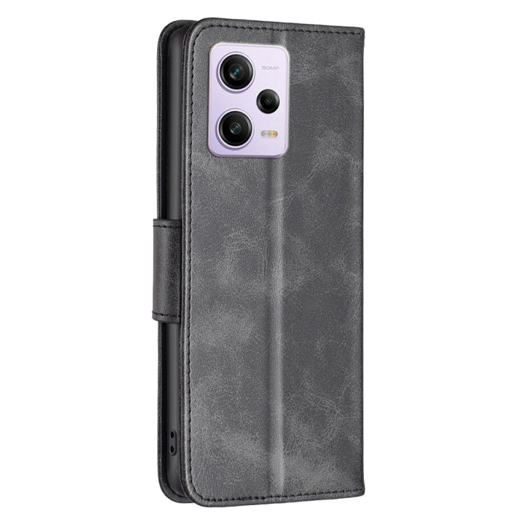 Custodia per telefono in pelle con trama in pelle di agnello, For Xiaomi Redmi Note 12 Pro 5G Global, For Xiaomi Redmi Note 12 Global