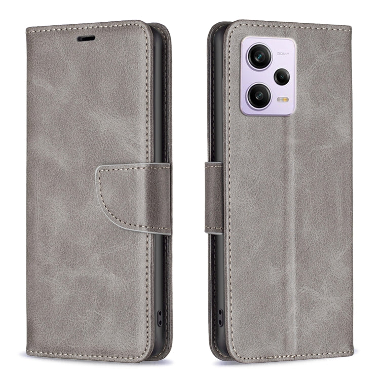 Custodia per telefono in pelle con trama in pelle di agnello, For Xiaomi Redmi Note 12 Pro 5G Global, For Xiaomi Redmi Note 12 Global
