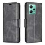 Custodia per telefono in pelle con trama in pelle di agnello, For Xiaomi Redmi Note 12 Pro 5G Global, For Xiaomi Redmi Note 12 Global
