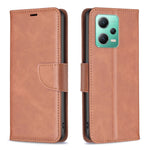 Custodia per telefono in pelle con trama in pelle di agnello, For Xiaomi Redmi Note 12 Pro 5G Global, For Xiaomi Redmi Note 12 Global