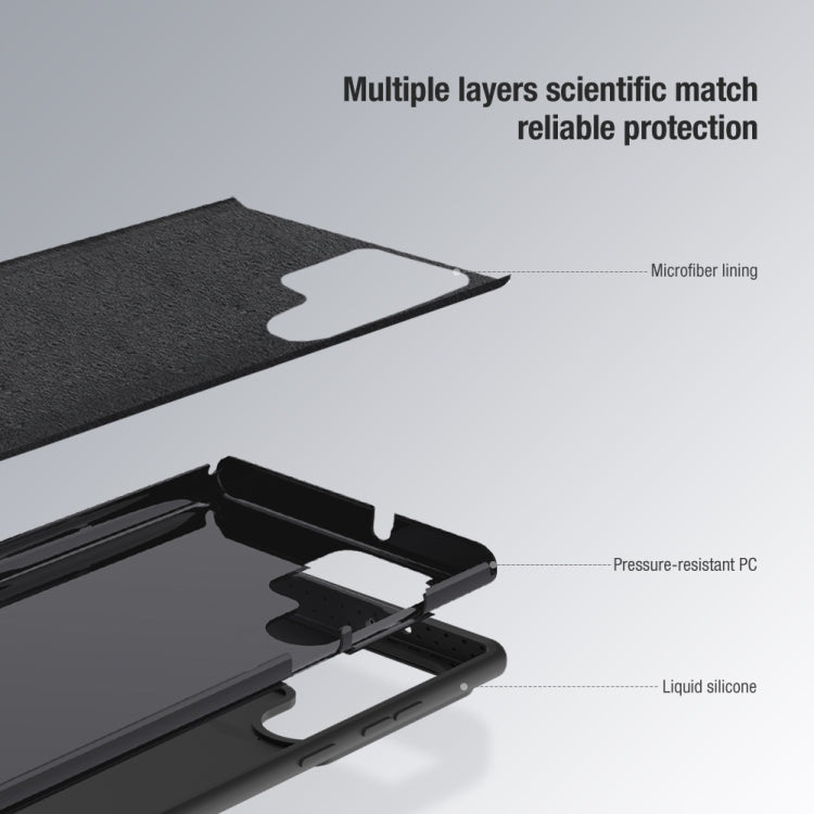 Silicone liquido NILLKIN CamShield + custodia per PC, For Samsung Galaxy S23 Ultra 5G
