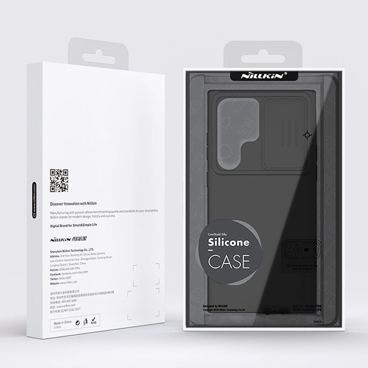 Silicone liquido NILLKIN CamShield + custodia per PC, For Samsung Galaxy S23 Ultra 5G