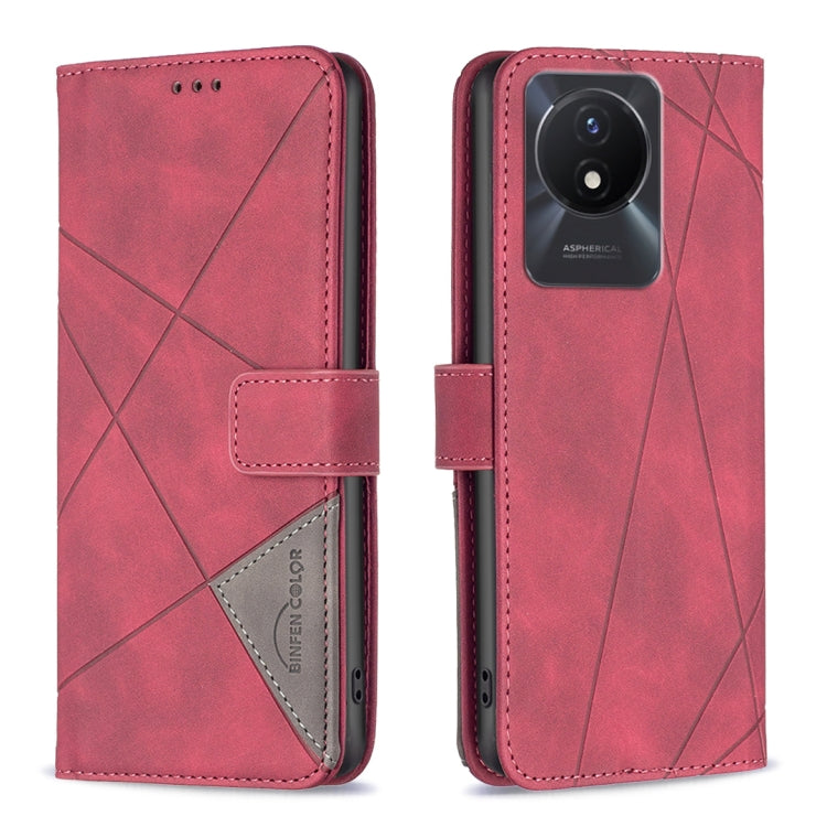 Custodia per telefono in pelle con struttura a rombo con fibbia magnetica, For vivo Y02 4G, For Xiaomi Redmi 12C, For Xiaomi Redmi K60 / K60 Pro, For Xiaomi Redmi Note 12 Pro+ Global