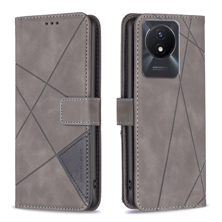 Custodia per telefono in pelle con struttura a rombo con fibbia magnetica, For vivo Y02 4G, For Xiaomi Redmi 12C, For Xiaomi Redmi K60 / K60 Pro, For Xiaomi Redmi Note 12 Pro+ Global