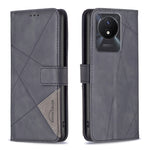 Custodia per telefono in pelle con struttura a rombo con fibbia magnetica, For vivo Y02 4G, For Xiaomi Redmi 12C, For Xiaomi Redmi K60 / K60 Pro, For Xiaomi Redmi Note 12 Pro+ Global