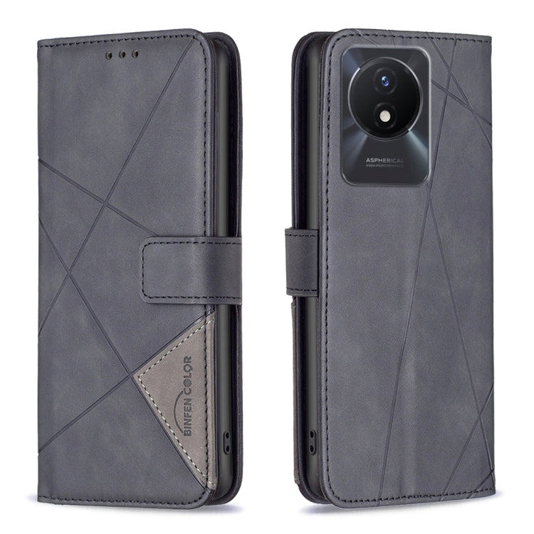 Custodia per telefono in pelle con struttura a rombo con fibbia magnetica, For vivo Y02 4G, For Xiaomi Redmi 12C, For Xiaomi Redmi K60 / K60 Pro, For Xiaomi Redmi Note 12 Pro+ Global
