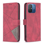 Custodia per telefono in pelle con struttura a rombo con fibbia magnetica, For vivo Y02 4G, For Xiaomi Redmi 12C, For Xiaomi Redmi K60 / K60 Pro, For Xiaomi Redmi Note 12 Pro+ Global