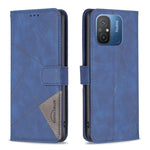 Custodia per telefono in pelle con struttura a rombo con fibbia magnetica, For vivo Y02 4G, For Xiaomi Redmi 12C, For Xiaomi Redmi K60 / K60 Pro, For Xiaomi Redmi Note 12 Pro+ Global