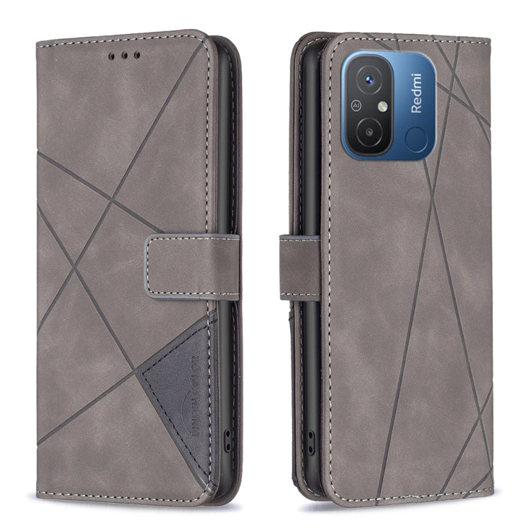 Custodia per telefono in pelle con struttura a rombo con fibbia magnetica, For vivo Y02 4G, For Xiaomi Redmi 12C, For Xiaomi Redmi K60 / K60 Pro, For Xiaomi Redmi Note 12 Pro+ Global