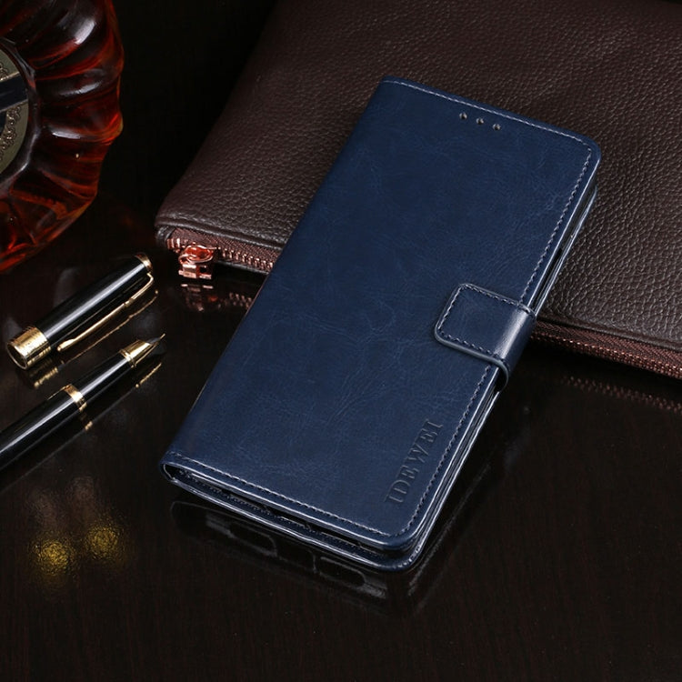 idewei Custodia in pelle a vibrazione orizzontale Crazy Horse Texture con supporto e slot per carte e portafoglio, For OPPO A1K, For OPPO A3S, For OPPO A5 (2020)