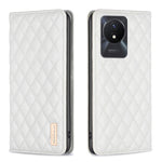 Custodia per telefono a conchiglia in pelle magnetica Diamond Lattice, For vivo Y02 4G, For Xiaomi Redmi 12C, For Xiaomi Redmi K60 / K60 Pro, For Xiaomi Redmi Note 12 Pro+ Global