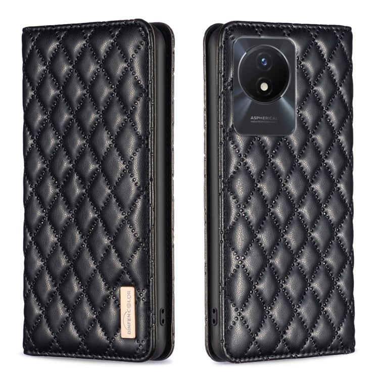 Custodia per telefono a conchiglia in pelle magnetica Diamond Lattice, For vivo Y02 4G, For Xiaomi Redmi 12C, For Xiaomi Redmi K60 / K60 Pro, For Xiaomi Redmi Note 12 Pro+ Global
