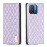 Custodia per telefono a conchiglia in pelle magnetica Diamond Lattice, For vivo Y02 4G, For Xiaomi Redmi 12C, For Xiaomi Redmi K60 / K60 Pro, For Xiaomi Redmi Note 12 Pro+ Global