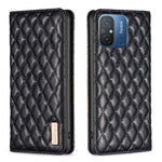 Custodia per telefono a conchiglia in pelle magnetica Diamond Lattice, For vivo Y02 4G, For Xiaomi Redmi 12C, For Xiaomi Redmi K60 / K60 Pro, For Xiaomi Redmi Note 12 Pro+ Global