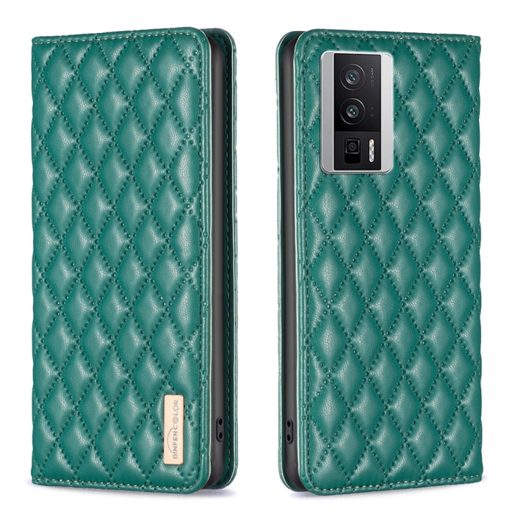 Custodia per telefono a conchiglia in pelle magnetica Diamond Lattice, For vivo Y02 4G, For Xiaomi Redmi 12C, For Xiaomi Redmi K60 / K60 Pro, For Xiaomi Redmi Note 12 Pro+ Global