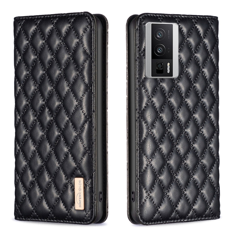 Custodia per telefono a conchiglia in pelle magnetica Diamond Lattice, For vivo Y02 4G, For Xiaomi Redmi 12C, For Xiaomi Redmi K60 / K60 Pro, For Xiaomi Redmi Note 12 Pro+ Global