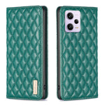 Custodia per telefono a conchiglia in pelle magnetica Diamond Lattice, For vivo Y02 4G, For Xiaomi Redmi 12C, For Xiaomi Redmi K60 / K60 Pro, For Xiaomi Redmi Note 12 Pro+ Global