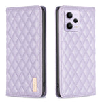 Custodia per telefono a conchiglia in pelle magnetica Diamond Lattice, For vivo Y02 4G, For Xiaomi Redmi 12C, For Xiaomi Redmi K60 / K60 Pro, For Xiaomi Redmi Note 12 Pro+ Global