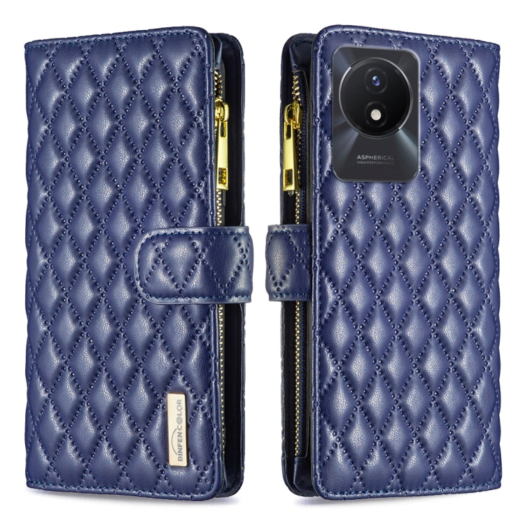 Custodia per telefono a conchiglia in pelle con portafoglio con cerniera Diamond Lattice, For vivo Y02 4G, For Xiaomi Redmi 12C, For Xiaomi Redmi K60 / K60 Pro, For Xiaomi Redmi Note 12 Pro+ Global