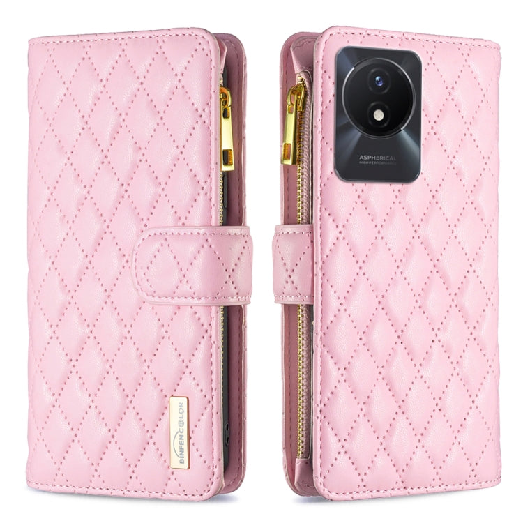 Custodia per telefono a conchiglia in pelle con portafoglio con cerniera Diamond Lattice, For vivo Y02 4G, For Xiaomi Redmi 12C, For Xiaomi Redmi K60 / K60 Pro, For Xiaomi Redmi Note 12 Pro+ Global