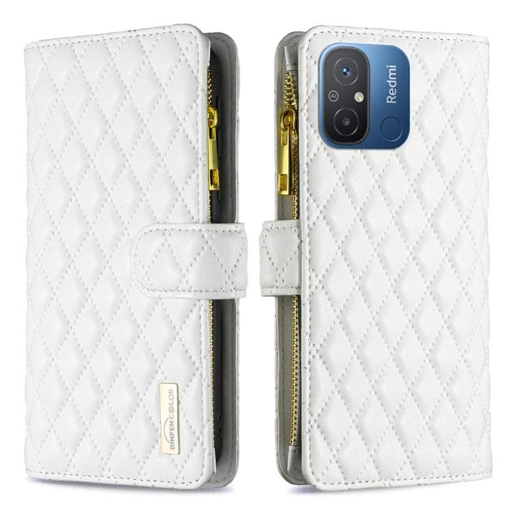 Custodia per telefono a conchiglia in pelle con portafoglio con cerniera Diamond Lattice, For vivo Y02 4G, For Xiaomi Redmi 12C, For Xiaomi Redmi K60 / K60 Pro, For Xiaomi Redmi Note 12 Pro+ Global