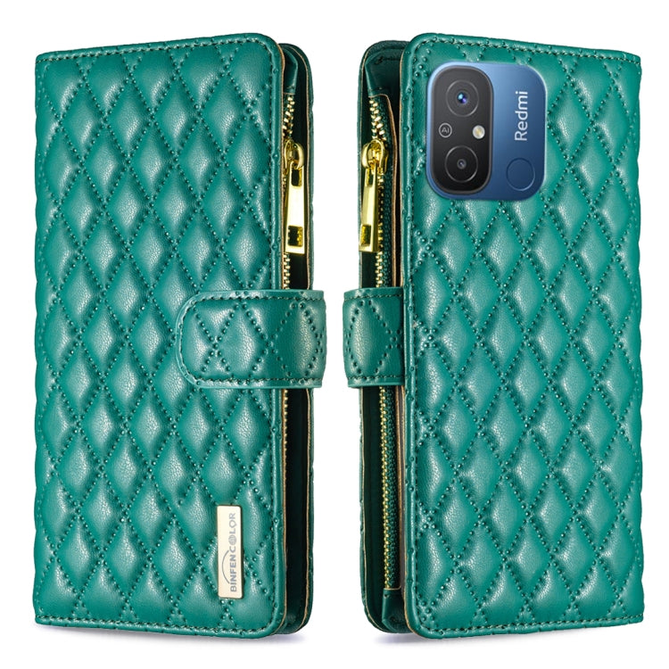 Custodia per telefono a conchiglia in pelle con portafoglio con cerniera Diamond Lattice, For vivo Y02 4G, For Xiaomi Redmi 12C, For Xiaomi Redmi K60 / K60 Pro, For Xiaomi Redmi Note 12 Pro+ Global