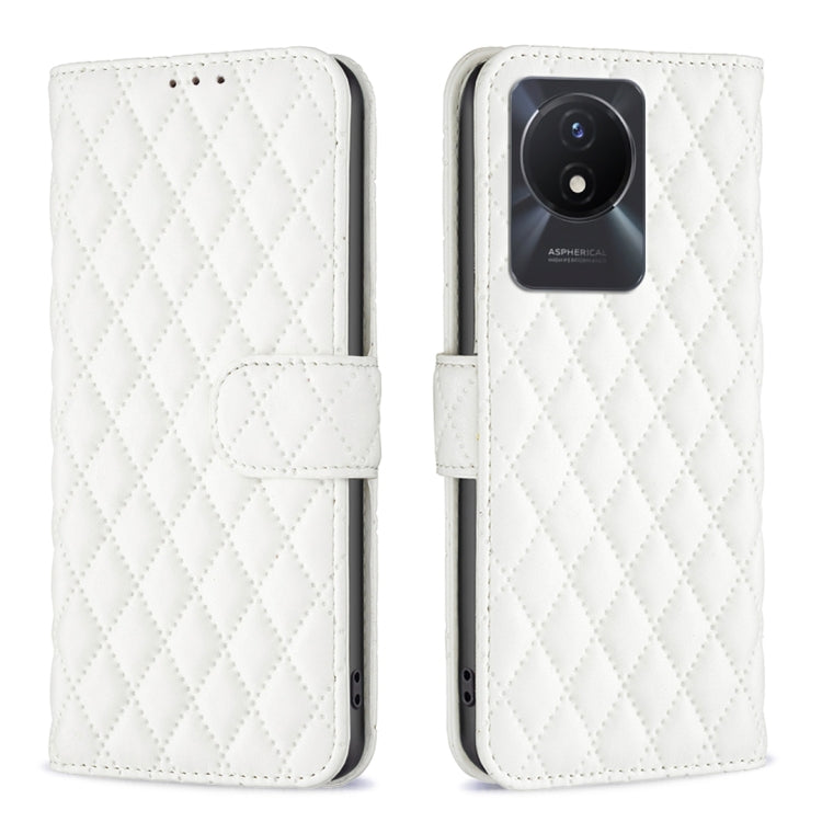 Custodia per telefono a conchiglia in pelle con portafoglio Diamond Lattice, For vivo Y02 4G, For Xiaomi Redmi 12C, For Xiaomi Redmi K60 / K60 Pro, For Xiaomi Redmi Note 12 Pro+ Global