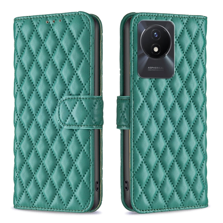 Custodia per telefono a conchiglia in pelle con portafoglio Diamond Lattice, For vivo Y02 4G, For Xiaomi Redmi 12C, For Xiaomi Redmi K60 / K60 Pro, For Xiaomi Redmi Note 12 Pro+ Global