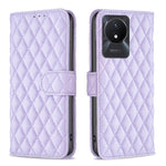 Custodia per telefono a conchiglia in pelle con portafoglio Diamond Lattice, For vivo Y02 4G, For Xiaomi Redmi 12C, For Xiaomi Redmi K60 / K60 Pro, For Xiaomi Redmi Note 12 Pro+ Global