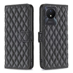 Custodia per telefono a conchiglia in pelle con portafoglio Diamond Lattice, For vivo Y02 4G, For Xiaomi Redmi 12C, For Xiaomi Redmi K60 / K60 Pro, For Xiaomi Redmi Note 12 Pro+ Global