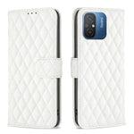 Custodia per telefono a conchiglia in pelle con portafoglio Diamond Lattice, For vivo Y02 4G, For Xiaomi Redmi 12C, For Xiaomi Redmi K60 / K60 Pro, For Xiaomi Redmi Note 12 Pro+ Global