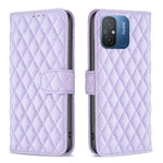 Custodia per telefono a conchiglia in pelle con portafoglio Diamond Lattice, For vivo Y02 4G, For Xiaomi Redmi 12C, For Xiaomi Redmi K60 / K60 Pro, For Xiaomi Redmi Note 12 Pro+ Global