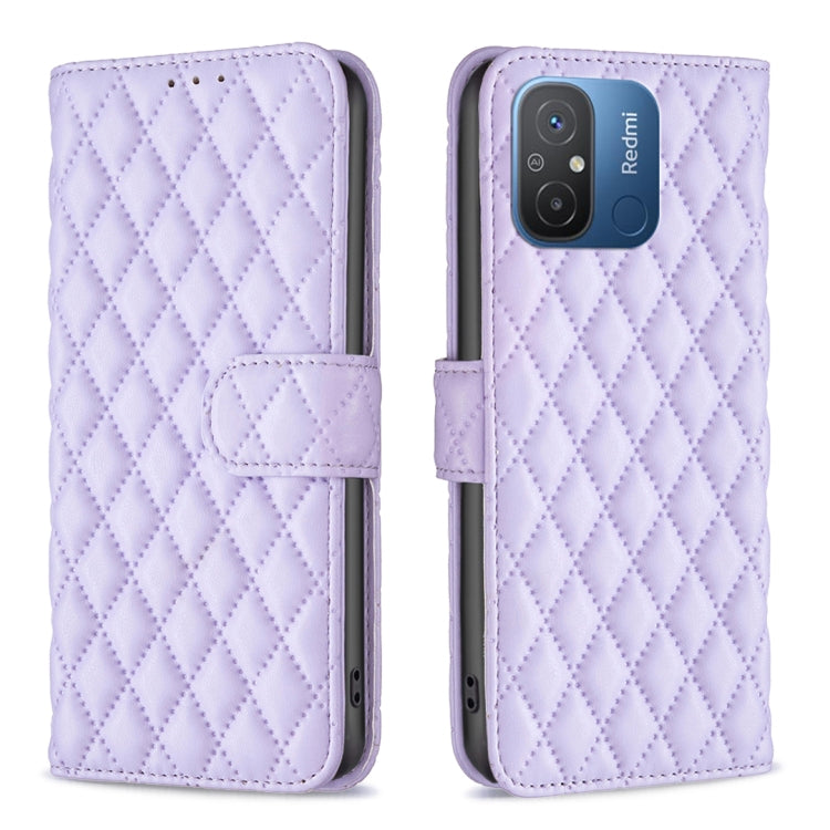 Custodia per telefono a conchiglia in pelle con portafoglio Diamond Lattice, For vivo Y02 4G, For Xiaomi Redmi 12C, For Xiaomi Redmi K60 / K60 Pro, For Xiaomi Redmi Note 12 Pro+ Global