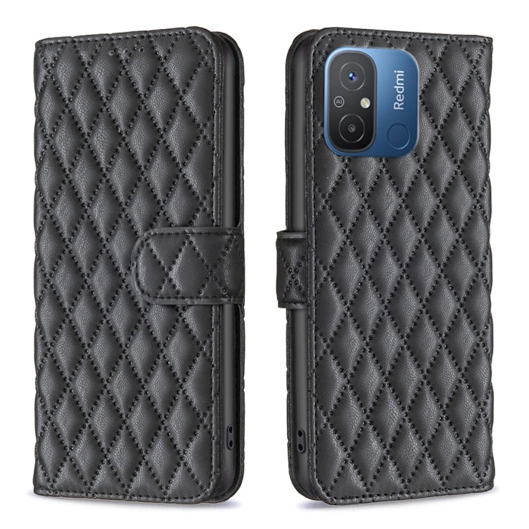 Custodia per telefono a conchiglia in pelle con portafoglio Diamond Lattice, For vivo Y02 4G, For Xiaomi Redmi 12C, For Xiaomi Redmi K60 / K60 Pro, For Xiaomi Redmi Note 12 Pro+ Global