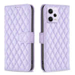 Custodia per telefono a conchiglia in pelle con portafoglio Diamond Lattice, For vivo Y02 4G, For Xiaomi Redmi 12C, For Xiaomi Redmi K60 / K60 Pro, For Xiaomi Redmi Note 12 Pro+ Global