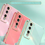 Custodia per telefono in TPU elettrolitico 6D con bordo dritto XINLI, For Honor 80 GT 5G, For Honor 80 Pro Flat
