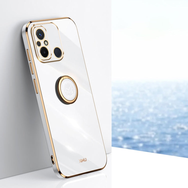 XINLI custodia per telefono in TPU elettrolitico con bordo dritto 6D con supporto per anello, For vivo iQOO 11 Pro 5G, For Xiaomi Redmi 12C 4G, For Xiaomi Redmi Note 12 Pro Speed