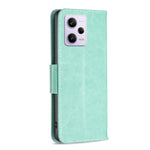Custodia per telefono in pelle con motivo a due farfalle in rilievo, For Xiaomi Redmi Note 12 Pro 5G Global, For Xiaomi Redmi Note 12 Global