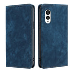 Custodia per telefono in pelle magnetica con spazzola antifurto RFID, For vivo S16 / S16 Pro, For vivo Y02 4G, For Fujitsu Arrows N F-51C, For Xiaomi Redmi K60E
