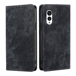 Custodia per telefono in pelle magnetica con spazzola antifurto RFID, For vivo S16 / S16 Pro, For vivo Y02 4G, For Fujitsu Arrows N F-51C, For Xiaomi Redmi K60E