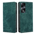 Custodia per telefono in pelle magnetica con spazzola antifurto RFID, For Xiaomi Redmi K60 / K60 Pro, For Honor 80 GT, For OnePlus 11