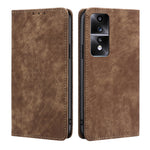 Custodia per telefono in pelle magnetica con spazzola antifurto RFID, For Xiaomi Redmi K60 / K60 Pro, For Honor 80 GT, For OnePlus 11