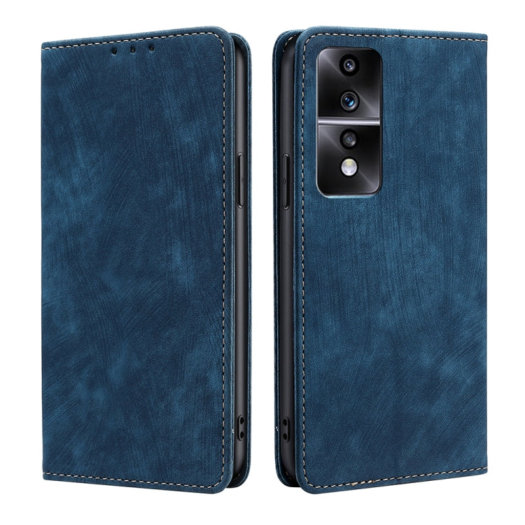 Custodia per telefono in pelle magnetica con spazzola antifurto RFID, For Xiaomi Redmi K60 / K60 Pro, For Honor 80 GT, For OnePlus 11