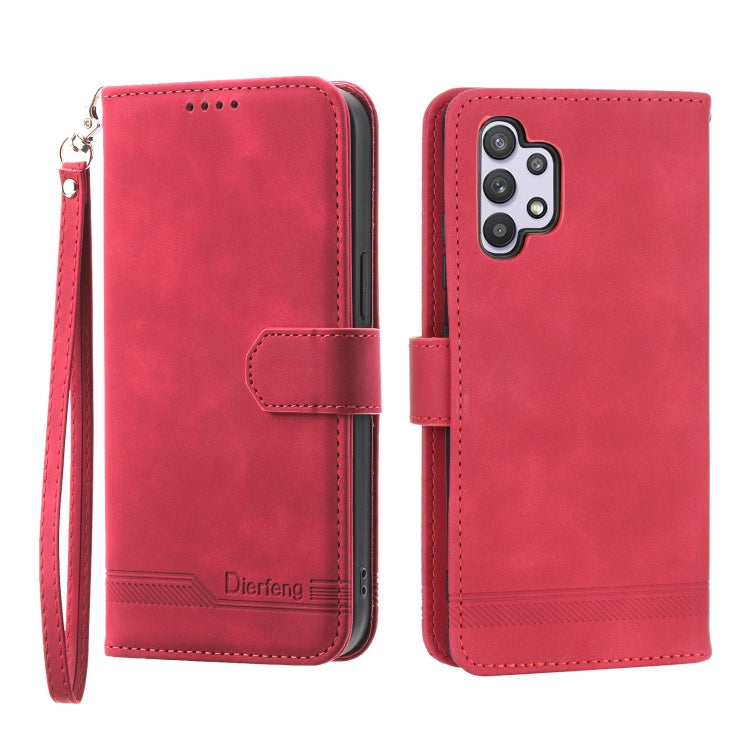 Dierfeng Dream Line TPU + Custodia per telefono in pelle PU, For Samsung Galaxy A32 5G, For Samsung Galaxy A52 5G / 4G, For Samsung Galaxy A72 5G / 4G, For Samsung Galaxy A22 4G
