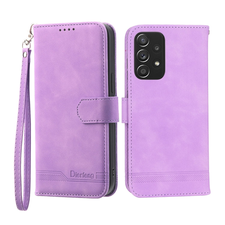 Dierfeng Dream Line TPU + Custodia per telefono in pelle PU, For Samsung Galaxy A32 5G, For Samsung Galaxy A52 5G / 4G, For Samsung Galaxy A72 5G / 4G, For Samsung Galaxy A22 4G